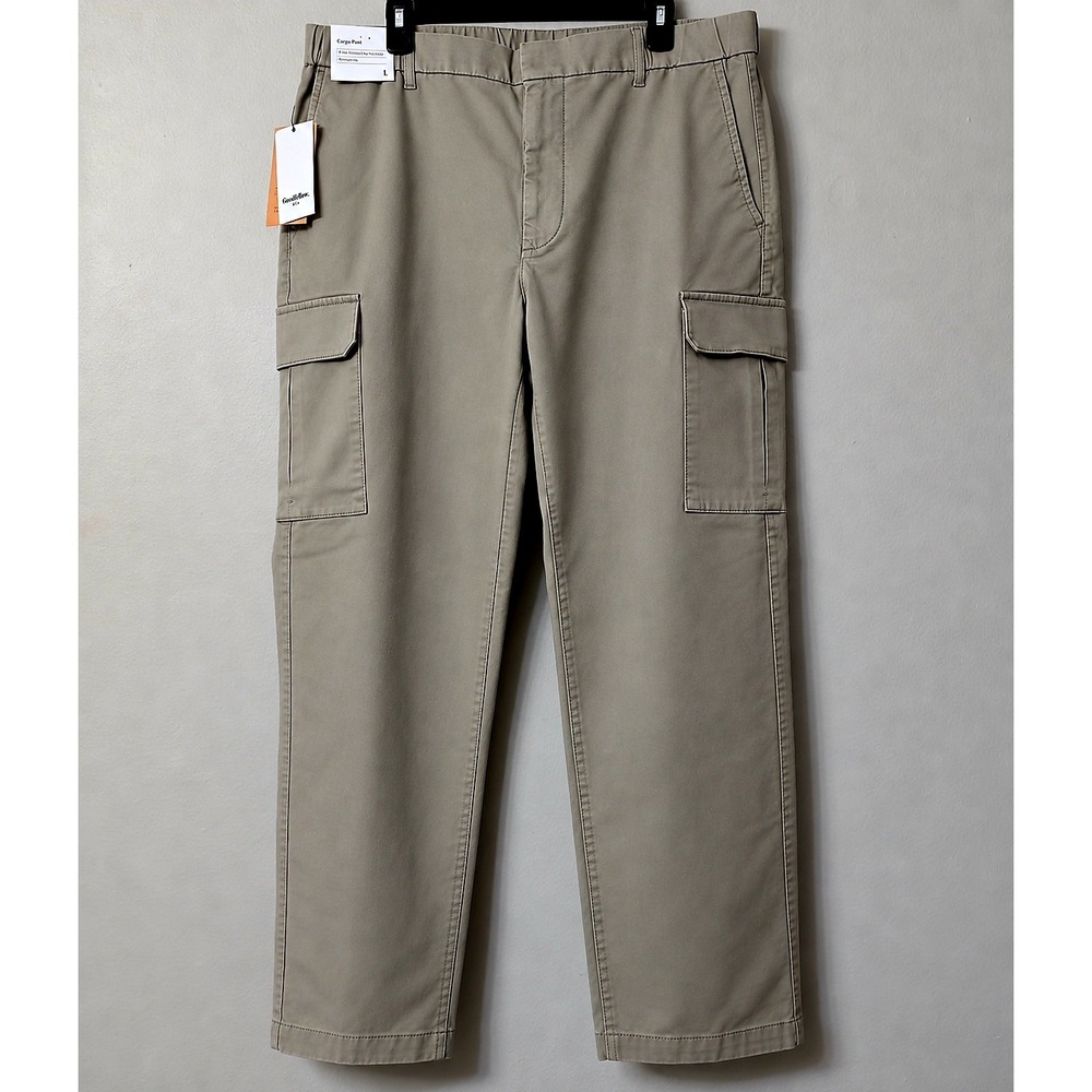 Goodfellow & Co Mens The Vintage Cargo Pant Khaki Straight Leg Size L NWT